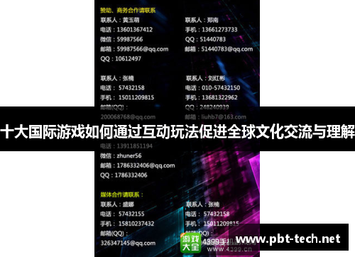 十大国际游戏如何通过互动玩法促进全球文化交流与理解
